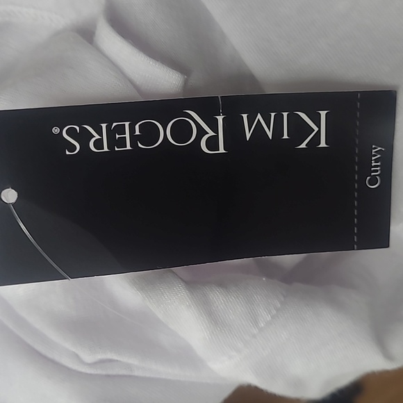 White T-shirt top short sleeve graphic Print Hip Length Boho Oversize New Scoop - Picture 5 of 5